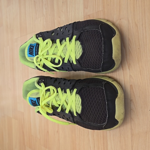 Nike Flex 2013 Run Grey/Volt Mens Running Shoes Size 9 - Picture 4 of 8